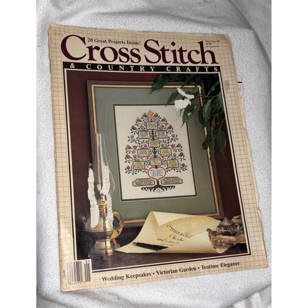 Cross Stitch and Country Crafts ︱May/June 1988︱Magazine︱Vintage